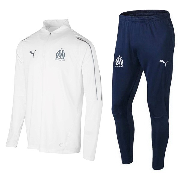 Chandal Del Olympique De Marsella 2018-2019 Blanco Azul